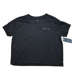 Happy & Free Crop Top Tee